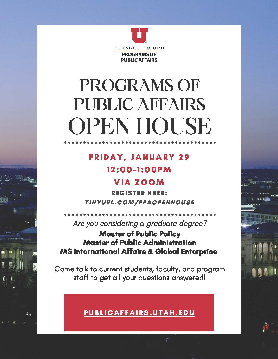 public affairs open house